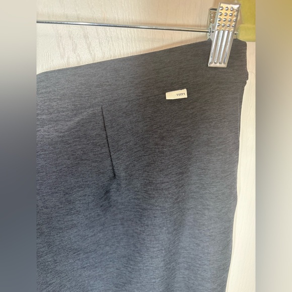 VUORI•Elevation Trouser High Rise Wide Leg Pleated•Midnight Heather•LIKE NEW•L - Picture 12 of 16